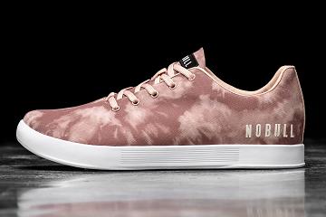 Women's Nobull Dusty Tie-Dye Canvas Trainers Rose | SG Y3017X